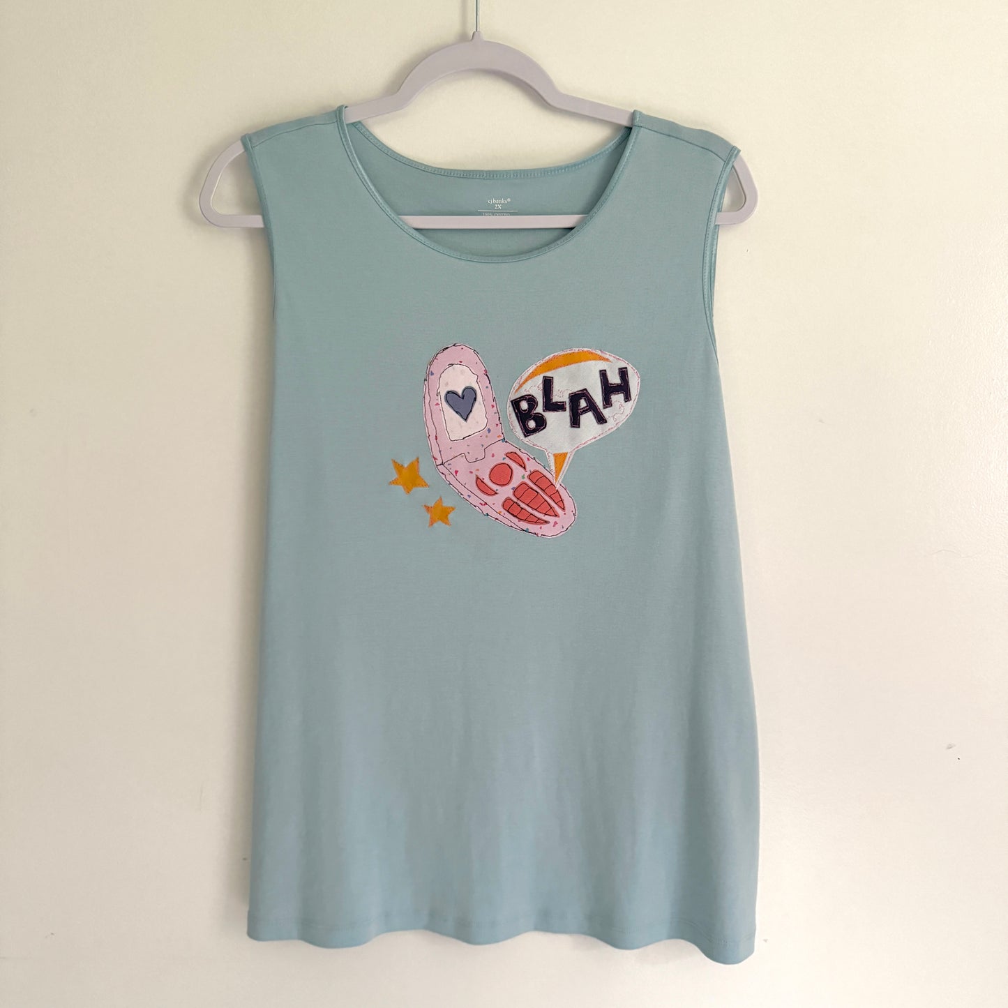 upcycled scrap tank - BLAH!