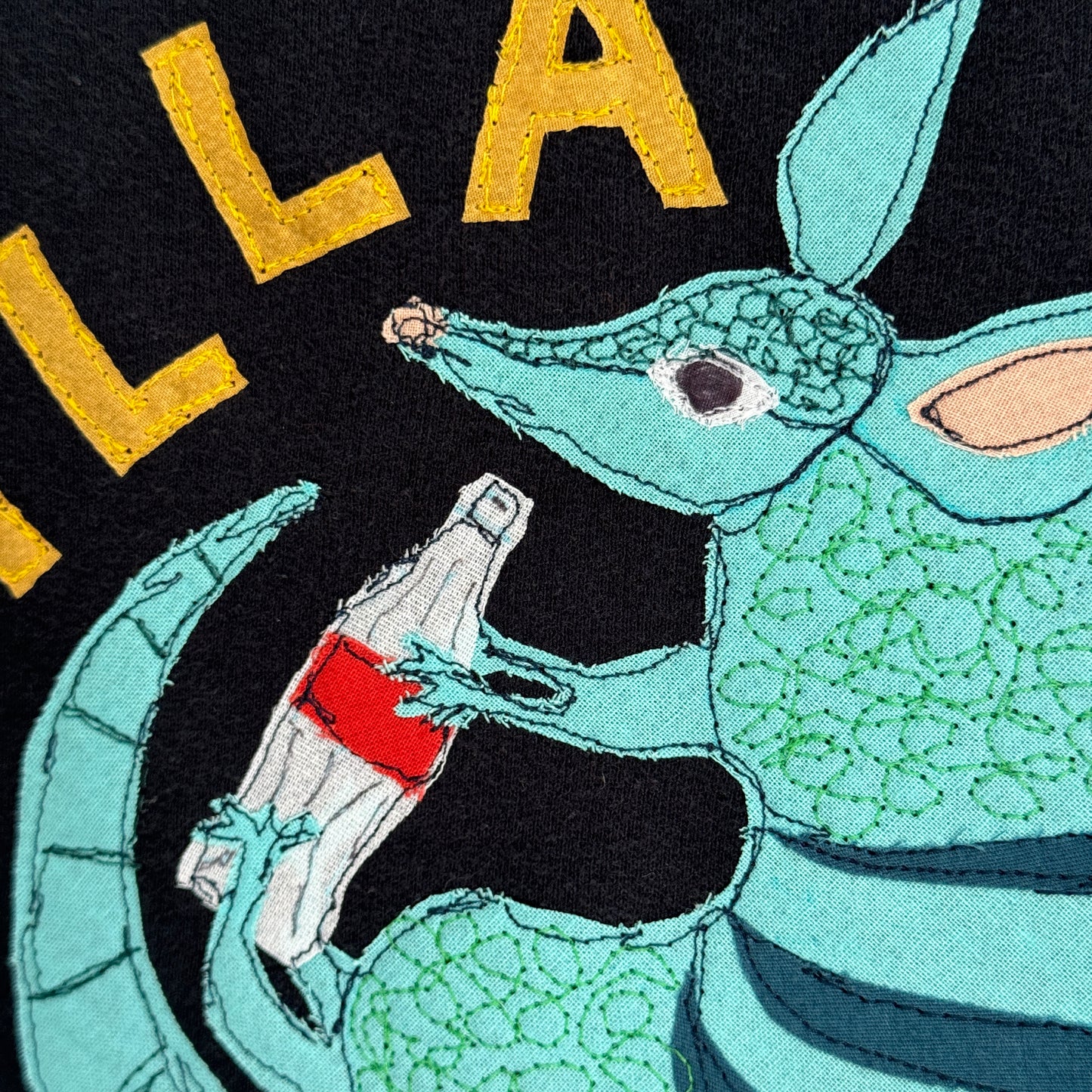 upcycled scrap sweatshirt - dilla dally