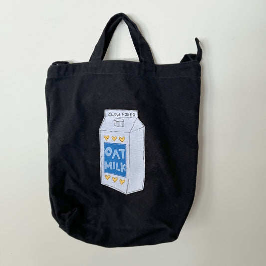 upcycled scrap BAGGU tote - (t)oat milk