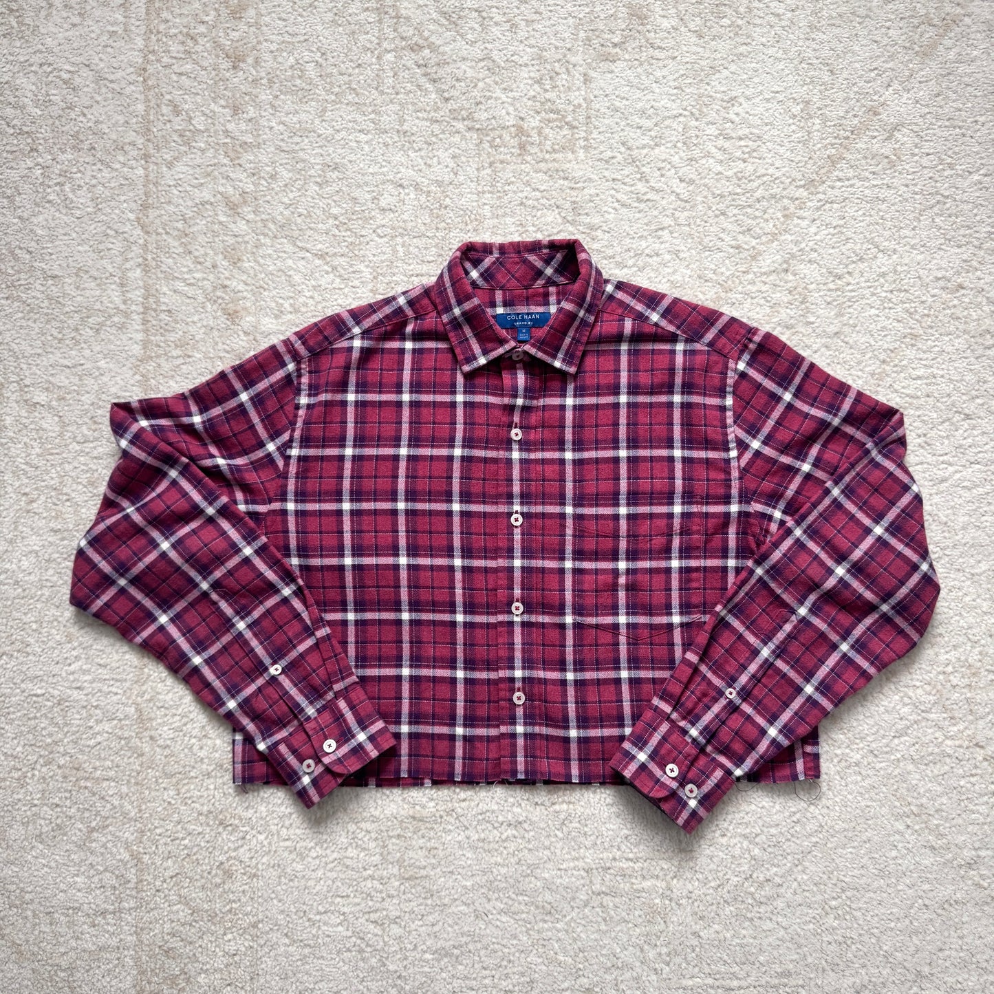 scrap button down - daisies