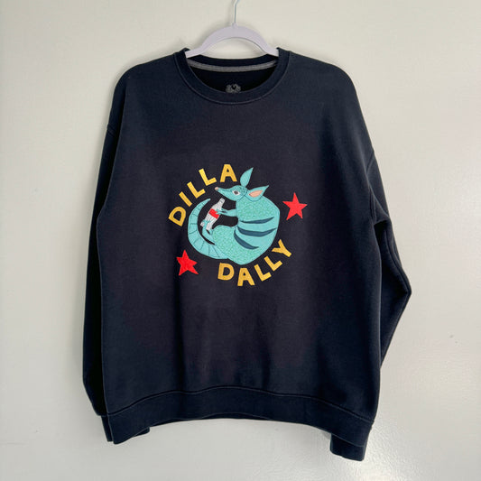 upcycled scrap sweatshirt - dilla dally